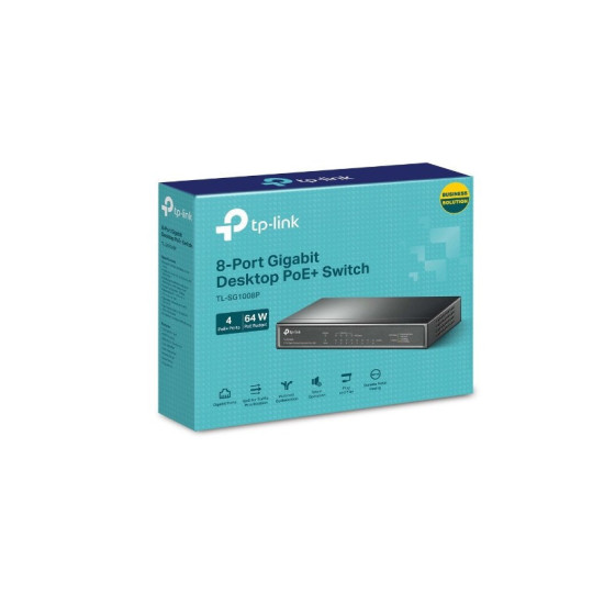 SWITCH TL-SG1008P TP LINK 8 PUERTOS GIGABIT 4 POE