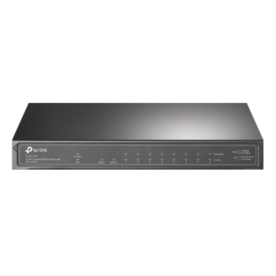 SWITCH TL-SG1210P GIGABIT 9P 8POE+ 1SFP TP LINK