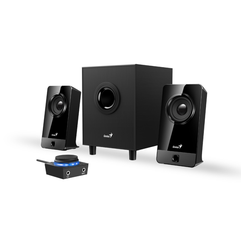 PARLANTES GENIUS SW-2.1 300X 10W NEGRO