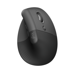 Mouse Inalámbrico Logitech Lift Negro vertical