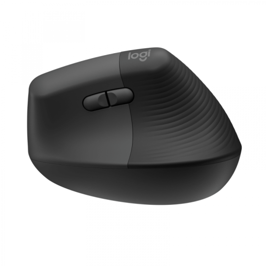Mouse Inalámbrico Logitech Lift Negro vertical