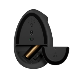 Mouse Inalámbrico Logitech Lift Negro vertical