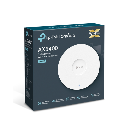 ACCES POINT EAP670 AX5400 MBPS AP GIGABIT CEILLING WALL