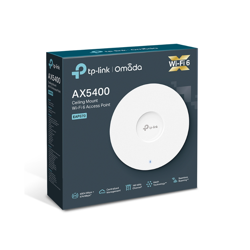 ACCES POINT EAP670 AX5400 MBPS AP GIGABIT CEILLING WALL