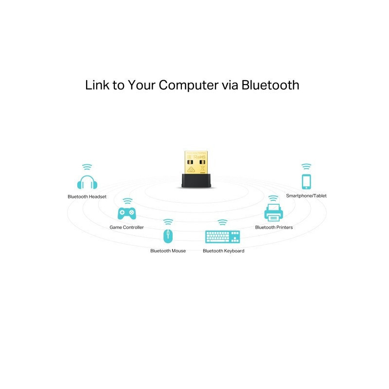 Placa Archer T2UB Nano P.RedW + Bluetooth USB AC600 Dual band