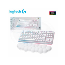 TECLADO LOGITECH G715 AURORA WHITE MECANICO RGB WIFI