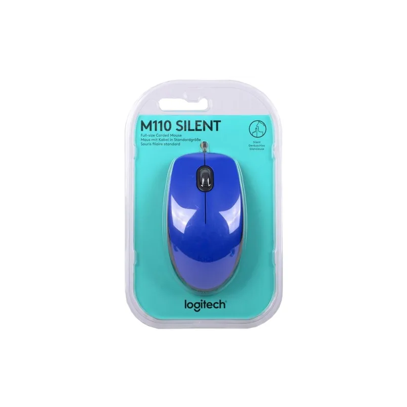 MOUSE LOGITECH M110 SILENT BLUE