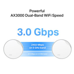 ACCESS POINT DECO X50 POE PACK DE 3 MESH TP LINK AX3000 WIFI GIGABIT