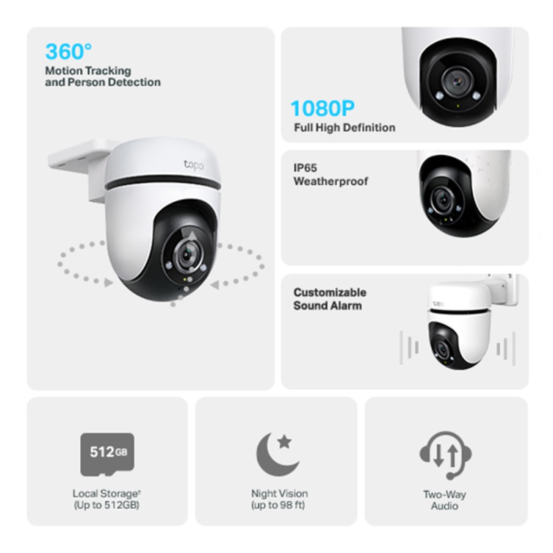 CAMARA TP-LINK TAPO C500 CAMARA IP MOV REMOTO EXTERIOR DAY/NIGHT SD WIFI