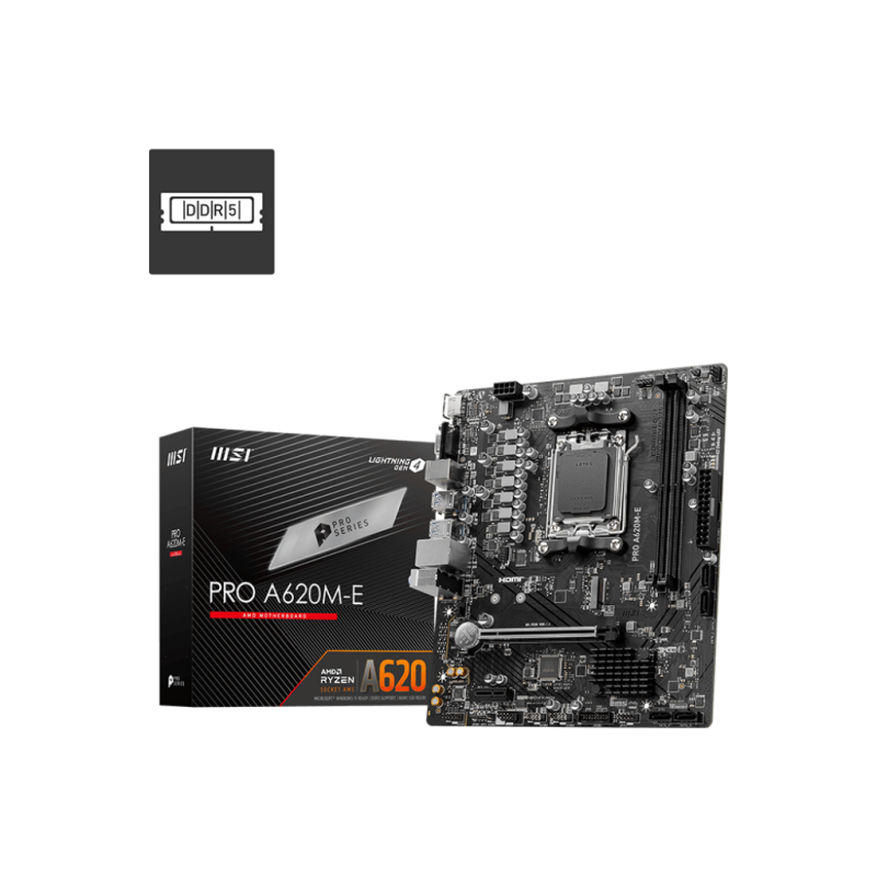 MOTHERBOARD MSI PRO A620M-E DDR5 AM5 (5TA GEN)