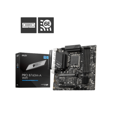 Motherboard MSI Msi Mb Pro B760M-A Wifi Lga 1700 Intel B760 Intel