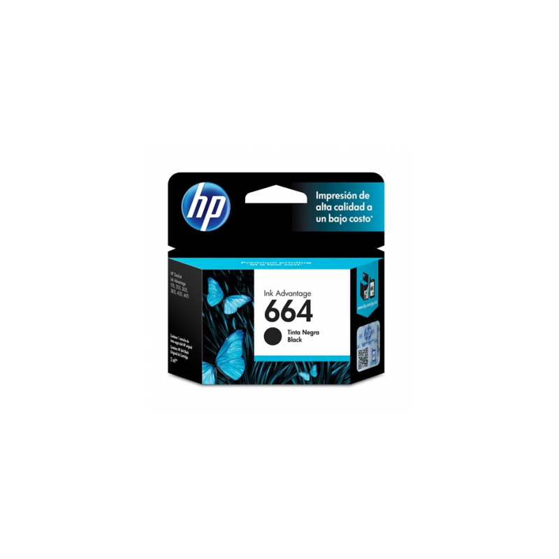 CARTUCHO HP  DE TINTA 664 NEGRO