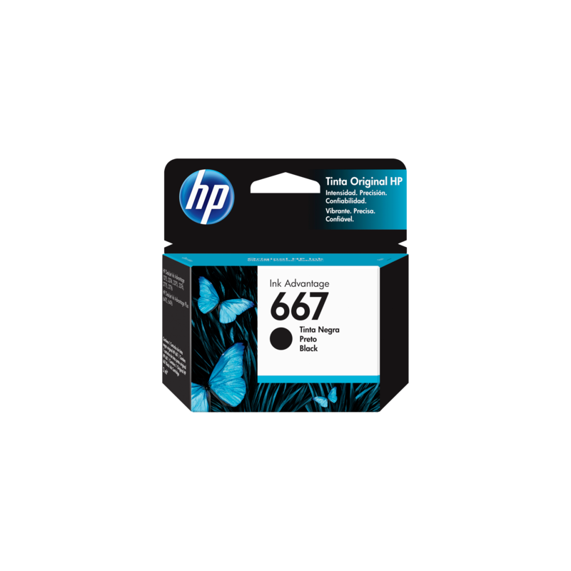 CARTUCHO HP DE TINTA 667 NEGRO