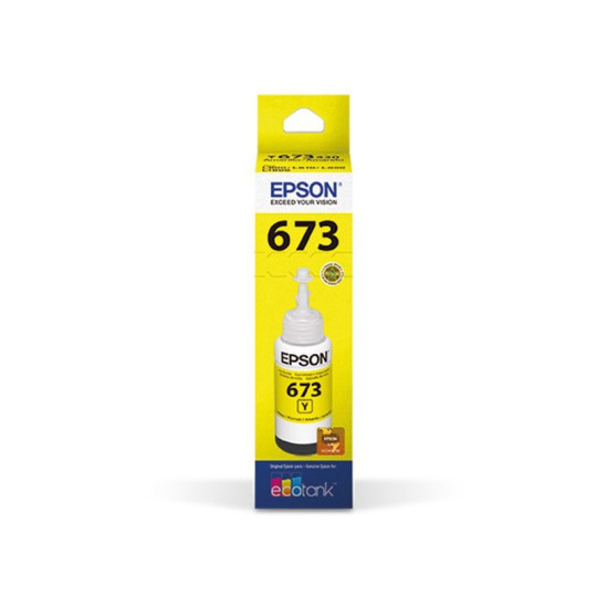 TINTA ORIGINAL EPSON T673 AMARILLA L800 805 810 850 1800