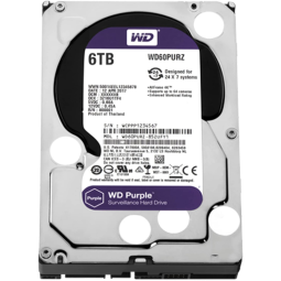 DISCO DURO Western Digital Interno 6Tb SATA III Purple Surveillance 256Mb 5400 RPM