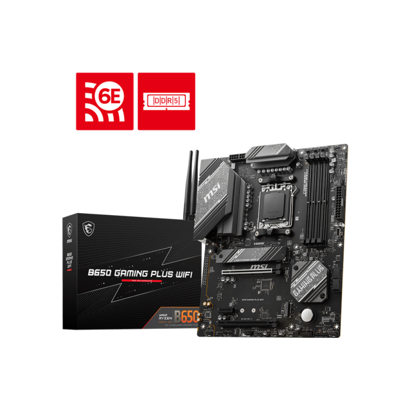 MOTHERBOARD MSI B650 GAMING PLUS WIFI DDR5 AM5 (SERIE 7000/8000) (8052)