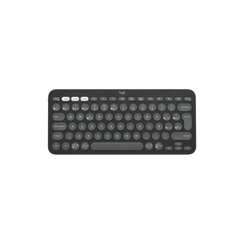 Teclado Logitech Bluetooth K380s Pebble Graphite 920-011783