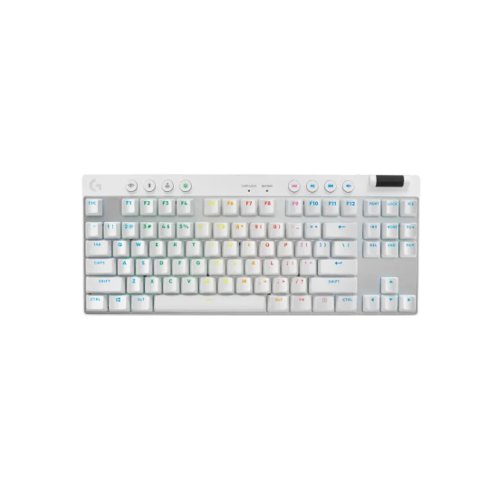 TECLADO LOGITECH WIRELESS PRO X TKL WHITE LIGHTSPEED 920-012143