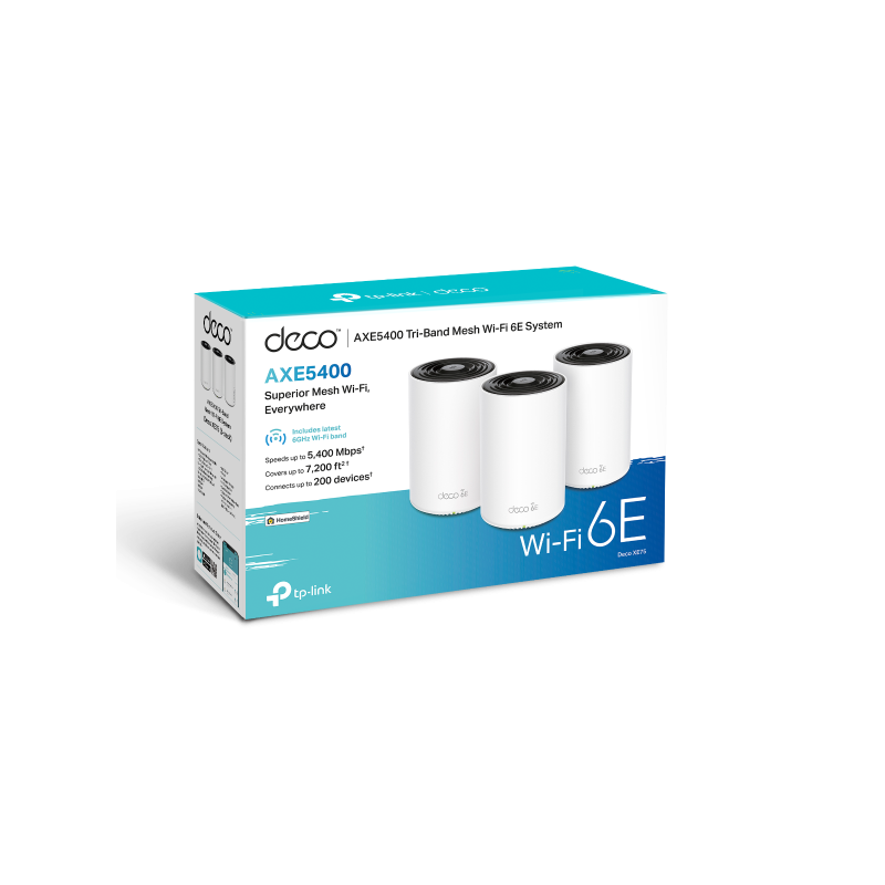 ACCESS POINT Deco XE75 Pack de 3 Mesh TP Link AX5400 Wifi 6E Gigabit