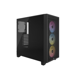 Gabinete Corsair 3000D RGB Airflow Mid-Tower TG RGB Fan x3 Black