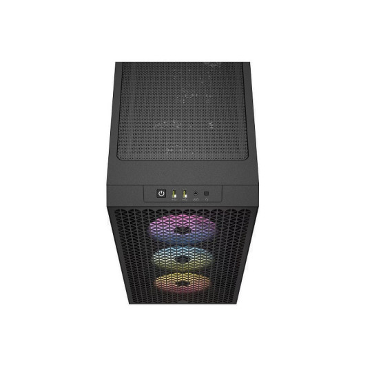Gabinete Corsair 3000D RGB Airflow Mid-Tower TG RGB Fan x3 Black