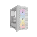 GABINETE CORSAIR 3000D RGB AIRFLOW MID-TOWER TG RGB FAN X3 WHITE