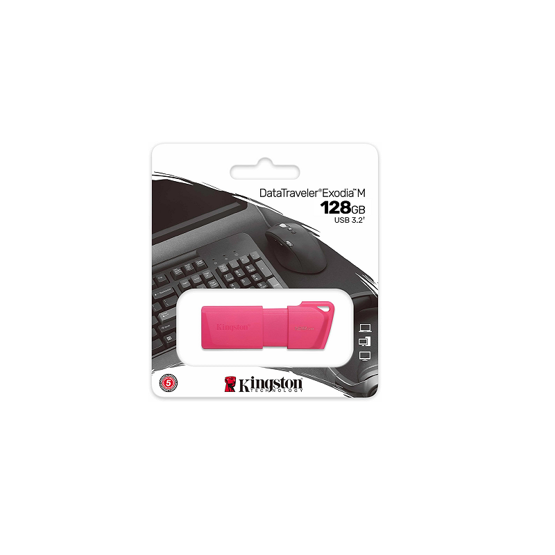 Pen Drive KINGSTON 128GB USB 3.2 DTXM NEON (Pink)