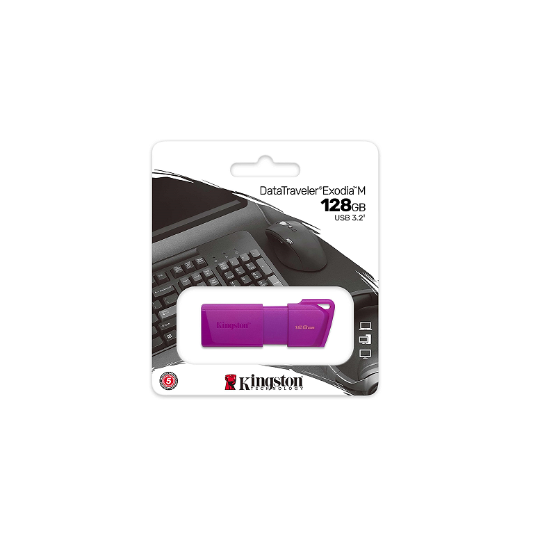 Pen Drive KINGSTON 128GB USB 3.2 DTXM NEON (Purple)