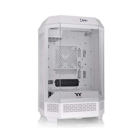 Gabinete TT The Tower 300 Mid-Tower TG x3 Fan x2 Snow White