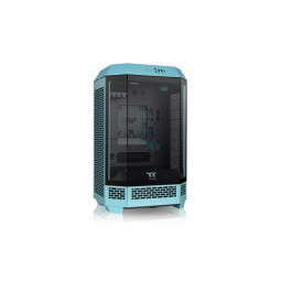 Gabinete TT The Tower 300 Mid-Tower TG x3 Fan x2 Turquoise