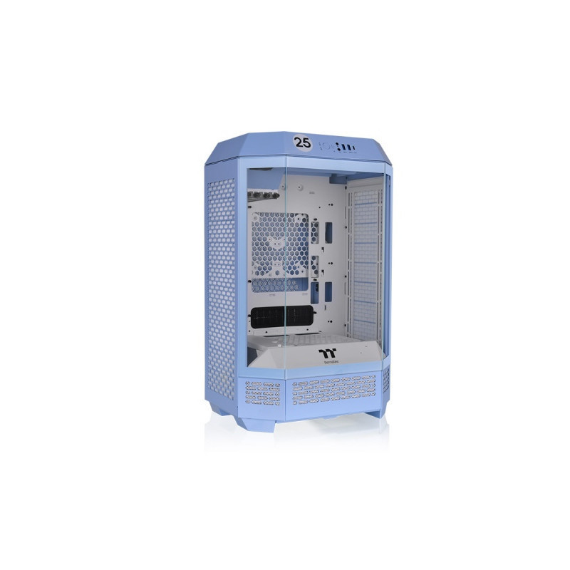 Gabinete TT The Tower 300 Mid-Tower TG x3 Fan x2 Hydrangea Blue