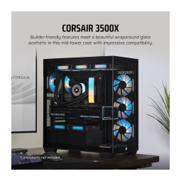 Gabinete Corsair 3500X Mid-Tower TG Black