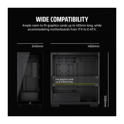 Gabinete Corsair 3500X Mid-Tower TG Black