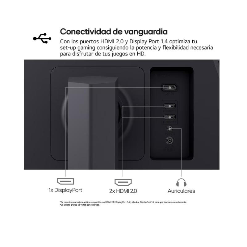 MONITOR LG 27" GAMER 27GS75Q-B IPS QHD 180 Hz ULTRAGEAR