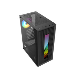 Gabinete Raptor Vortex TG Mid-Tower RGB Back Fan x1 + Led Front w/button control