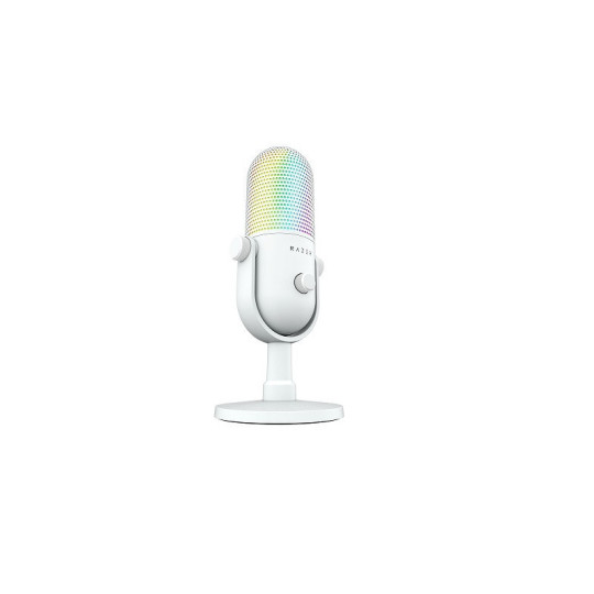 Microfono Razer Seiren V3 Chroma RGB USB White Edition