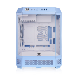 Gabinete TT The Tower 600 Mid-Tower TG x3 Fan x2 Hydrangea Blue